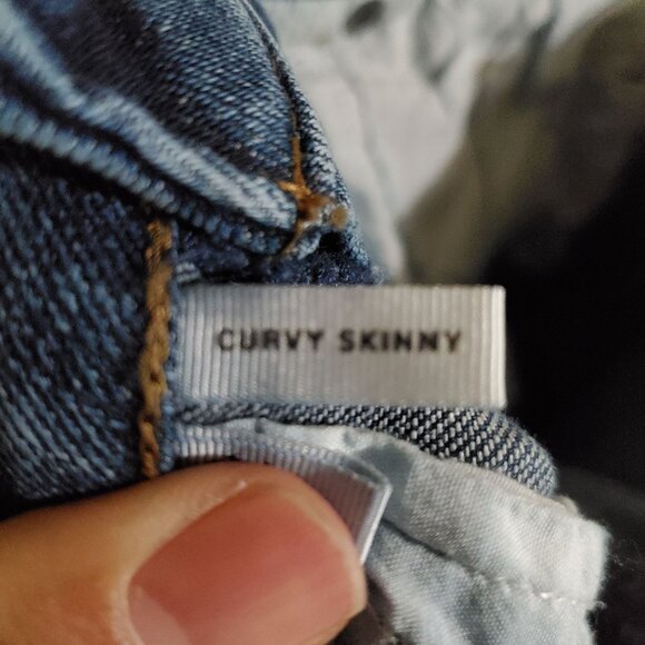 Loft Jeans Womens Size 6 Blue Curvy Skinny Stretch Denim - Picture 3 of 12